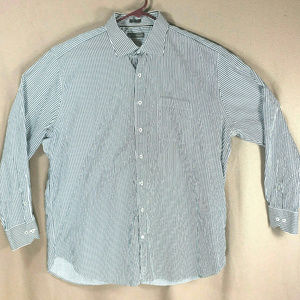 Peter Millar Black White Mens Dress Shirt XXL